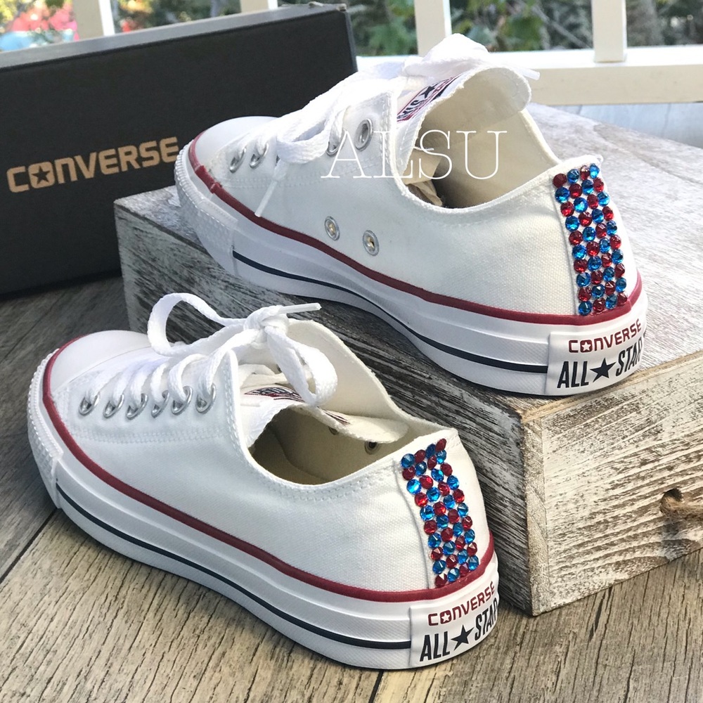 Converse&Cristal Ctas Classic Low Top White W AUTH - Picture 2 of 8
